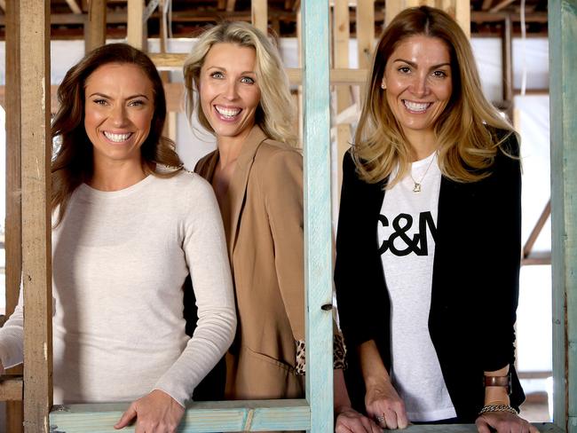 Three Birds Renovations team of Lana Taylor, Bonnie  Hindmarsh and Erin  Cayless